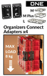 Крепление на ящик Qbrick System ONE Organizers Connect Adapters 4шт. (5901238257240) - зображення 2