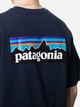 Футболка длинная мужская Patagonia P-6 Logo Responsibili- 38504 M Темно-синяя (192964185555) - изображение 4