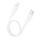 Зарядний кабель HOCO X96 Hyper Type-C to Lightning PD 20W 2.4A 0.25m White - изображение 1