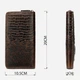 Кошелек мужской кожаный для карточек Vintage leather-20235 Коричневый - изображение 11