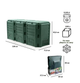 Модульний компостер Prosperplast Compogreen 1200л IKSM1200Z-G851 зелений - изображение 5