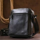 Сумка-планшет через плече чоловіча з натуральної шкіри Vintage leather-20677 Чорна - изображение 8