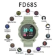 Сенсорний розумний смарт-годинник Smart FD68S Green (16102-hbr) - зображення 3