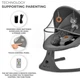 Кресло-качалка Kinderkraft Lumi 2 Dark Grey (KBLUMI02DGR0000)(5902533925025) - изображение 4