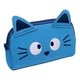 Пенал школьный для девочки Yes Cats "Котик" 20х10х4 см 1 отделение на молнии тканевый синий TO-01 (533260) - изображение 1