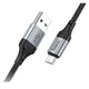 Кабель Hoco X102 USB – micro-USB 2.4 А 1 м в нейлоновому обплетенні чорний - изображение 5