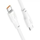 Кабель HOCO X93 Type-C to Type-C 100W, 2m, TPE, TPE connectors, White (6931474790729) - зображення 3