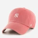 Кепка літня 47Brand Yankees Base Runner B-BSRNR17GWS-IRA One Size Кораловий/Сірий (194602505664) - зображення 1