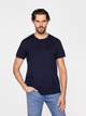 Koszulka męska bawełniana Lee Cooper HENLEY-4587 2XL Granatowa (5904347395353) - obraz 1