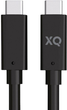 Kabel Xqisit NP E-Mark USB Type-C - USB Type-C 1.5 m Black (4029948221472) - obraz 1