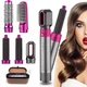 Стайлер фен щітка для волосся 5в1 Hair Brush в кейсі 1000Вт UKC 9234 Pink ТР - зображення 1