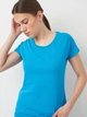 Футболка женская Fruit of the Loom Valueweight Ladies 0613720ZU S Бирюзовая (Tr2000000014371) - изображение 4