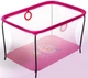 Манеж дитячий ігровий KinderBox люкс Малиновий сова з дрібною сіткою (R 71) - зображення 1