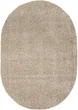 Коврик с длинным ворсом Shaggy Beige овал 60х110 см Бежевый - изображение 1