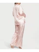 Пижама (рубашка+штаны) Victoria's Secret Satin Dew Drop Satin Long Pajama Set Purest Pink XS розовая с камнями - изображение 2