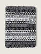 Флісовий Плед Ковдра Victoria's Secret Plush Fleece Blanket чорно-білий 127*152см - зображення 1