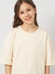 Детская футболка оверсайз для девочки Smile Time Oversize MLL-04-0-1.2.3 122 см Молочная (st_2000000178912) - изображение 4