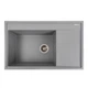 Мойка для кухни PLATINUM гранитная 7950 AZURIT 790x500мм прямоугольная врезная без сифона серая PLS-A40290 - изображение 1
