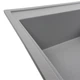 Мойка для кухни PLATINUM гранитная 7950 AZURIT 790x500мм прямоугольная врезная без сифона серая PLS-A40290 - изображение 4