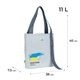 Сумка-шоппер Kite BE Ukraine K24-587-1 40x38x7.5 серый - изображение 2