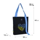 Сумка-шопер Kite BE Ukraine K24-587-3 40x38x7.5 чорний - зображення 2