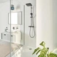 Душова система із термостатом GROHE Vitalio Comfort із верхнім душем латунь чорна 266962431 - зображення 2