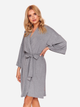 Szlafrok kimono damski Doctor Nap Swb.9999 M Ciemnoszary (5902701160630) - obraz 4