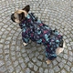 Одежда для собак дождевик "FLOR" SKU 004547. Размер М. Your Stylish Hunter. Водостойкая одежда для французского бульдога, мопса, и др. С закрытым животом. - изображение 5