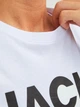 Футболка хлопковая длинная мужская Jack & Jones 12151955 2XL Белая (5715102186457) - изображение 6