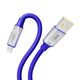 Кабель для заряджання та обміну даними USB YOKI YK-UL61 ULTRA Series USB/Lightning 12W (2.4A/5V) 1.2m Blue - зображення 6