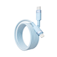 Кабель для зарядки и обмена данными USB YOKI YK-ST41 STYLE Series Type-C to Lightning 30W (3A/10V) 1.2m Blue - изображение 5