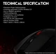 Игровая беспроводная мышь Fantech WG-10 RAIGORII PixArt 10G Black-Red - изображение 5
