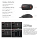 Игровая мышь Fantech UX-3 HELIOS PixArt 3389, 400IPS, 50G, 1600DPI Black - изображение 10