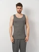 Футболка нательная мужская хлопковая Enrico Coveri ET1202 6 (XL) Серая (ROZ6501010791) - изображение 1