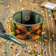 Набір для вишивання бісером на штучній шкірі Wonderland Crafts Браслет (3х17см) FLBB-112 Хакі - зображення 1