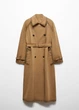 Тренч с эффектом потертости MANGO 67086315-CHAMPU-LM Коричневый S UA000104 - изображение 10