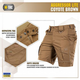 Шорты M-Tac Aggressor Short Coyote Brown Размер XS - изображение 4