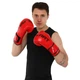 Боксерские перчатки Zelart Fight Gear 9056 10 унций Red-Black - изображение 8