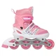 Роликовые коньки раздвижные с защитой и шлемом Power Supers 9456 размер 31-34 Pink-White - изображение 5