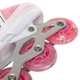 Роликовые коньки раздвижные с защитой и шлемом Power Supers 9456 размер 31-34 Pink-White - изображение 6
