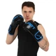 Боксерські рукавички Zelart Fight Gear 9056 12 унцій Black-Blue - зображення 4