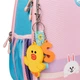 Рюкзак школьный каркасный ортопедический для первоклассника Yes Line Friends H-100, для девочек, розовый (559549) - изображение 13