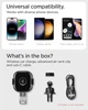 Автодержатель Spigen UTS12W OneTap Universal Wireless Car Charger Mount 15W Black (ACP01279) - изображение 8