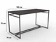 Стіл комп'ютерний-письмовий Стерх лофт з металевою опорою Т2.2 1800х700х750 мм Графітовий /Чорний - изображение 2