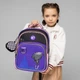 Рюкзак шкільний напівкаркасний ортопедичний для першокласника Yes Academy S-91, для дівчаток, синій (559587) - зображення 10