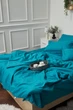 Комплект постельного белья Moon&Star Детский 110х140 наволочки 2х50х50 Turkish Blue Satin Stripe (MS-830000190) - изображение 6