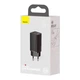 Мережевий зарядний пристрій BASEUS GaN2 Lite Quick Charger 65W 1USB+1Type-C 5A Black - зображення 7