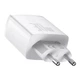 Мережевий зарядний пристрій BASEUS Compact Fast Charger 30W 2USB+Type-C 3A White - зображення 3