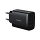 Сетевое зарядное устройство Baseus Compact Charger 3USB 17W EU Black (CCXJ020101) - изображение 1