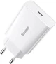 Сетевое зарядное устройство Baseus 20W Speed Mini Quick Charger 3.0 Power Delivery 3.0 1Type-C 3A White - изображение 6